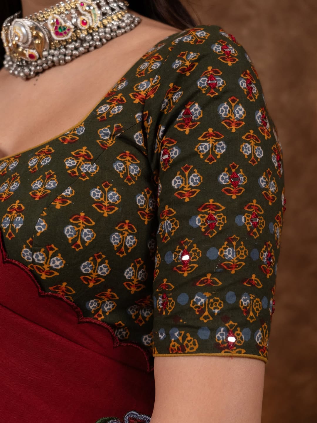 Oakre-Yellow Kalamkari disiner Lehenga Set