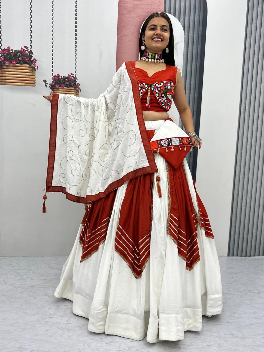 Navratri Special Premium Chaniya Choli With Side Purse