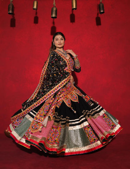 Black Designer Navaratri Wear Sterling Lehenga Choli Collection