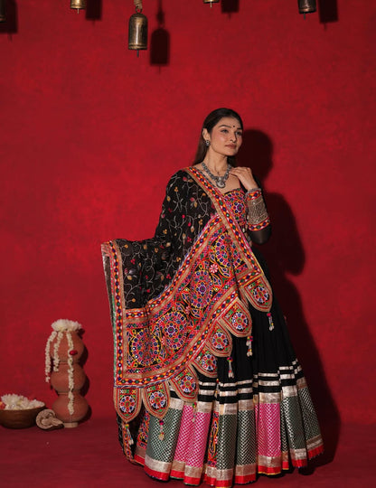 Black Designer Navaratri Wear Sterling Lehenga Choli Collection